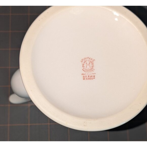 Noritake Demitasse Coffee Pot Azalea Porcelain red M Morimura mark - Picture 4 of 14